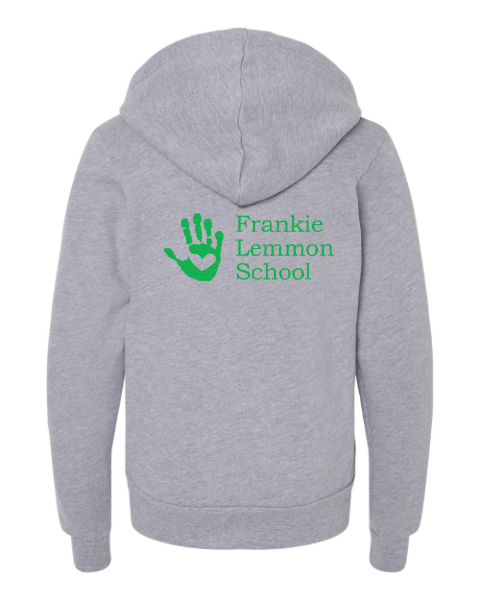 YOUTH Sponge Fleece Full-Zip Hoodie Sweatshirt FLS