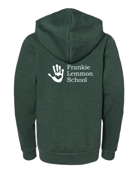 YOUTH Sponge Fleece Full-Zip Hoodie Sweatshirt FLS